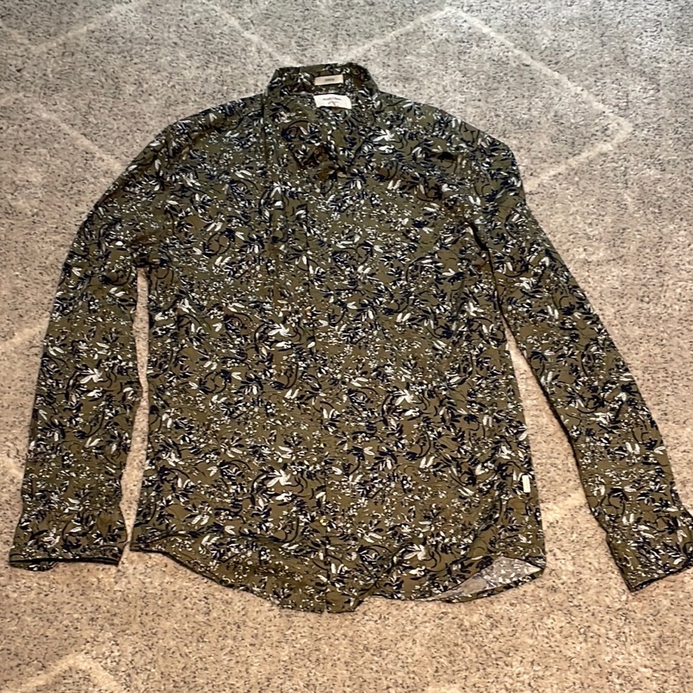 Julian & Mark Stretch Floral Button Up